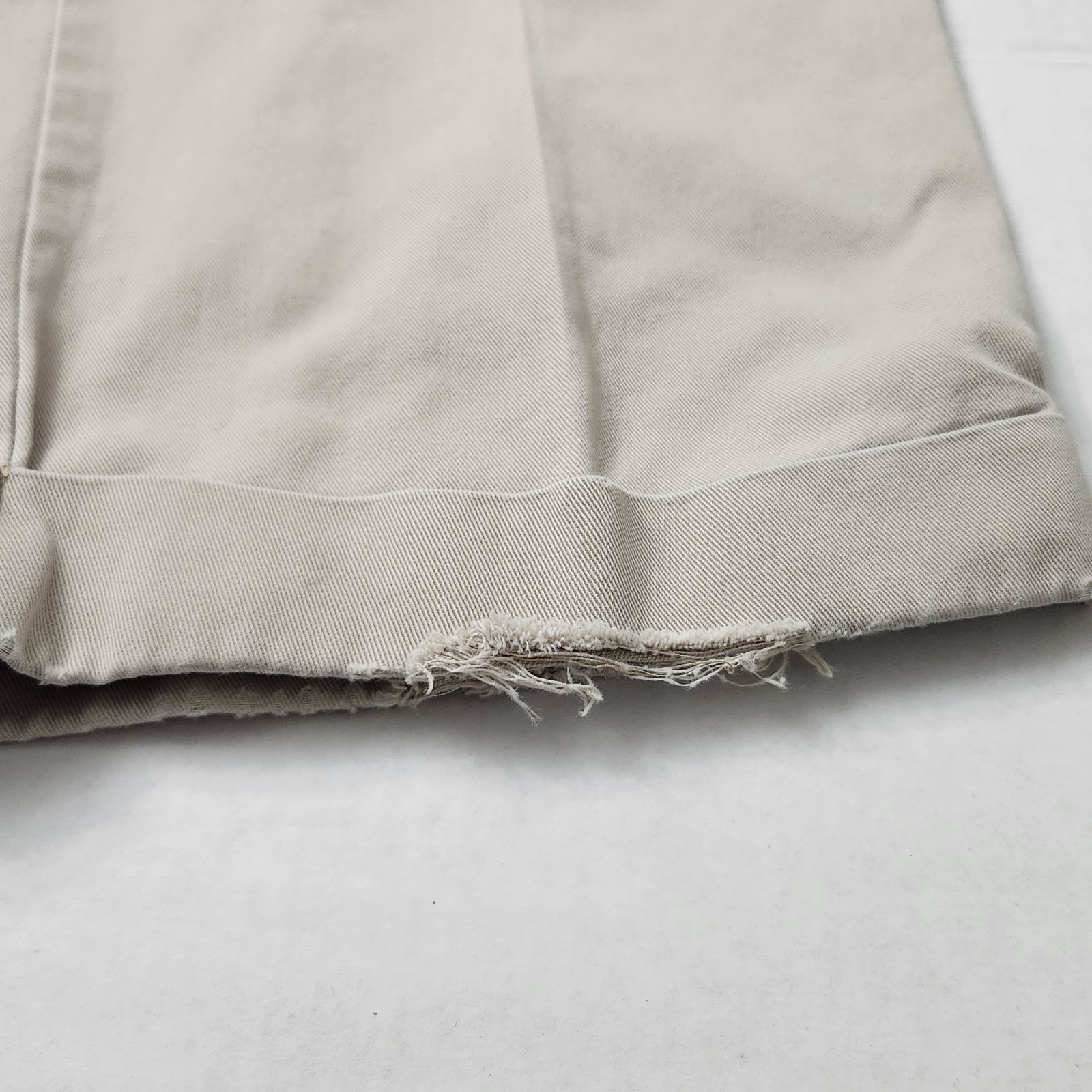 Polo Ralph Lauren Men’s Beige Cotton Twill Pleated Cuffed Chinos 42W