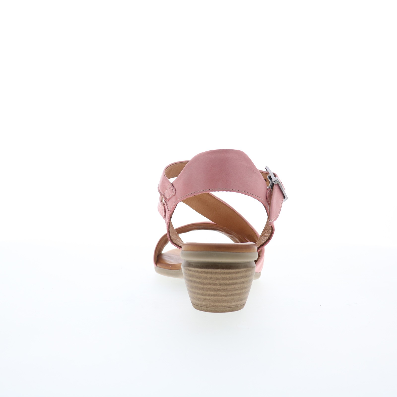 Miz Mooz Kailee Womens Pink Leather Hook & Loop Heeled Sandals Shoes