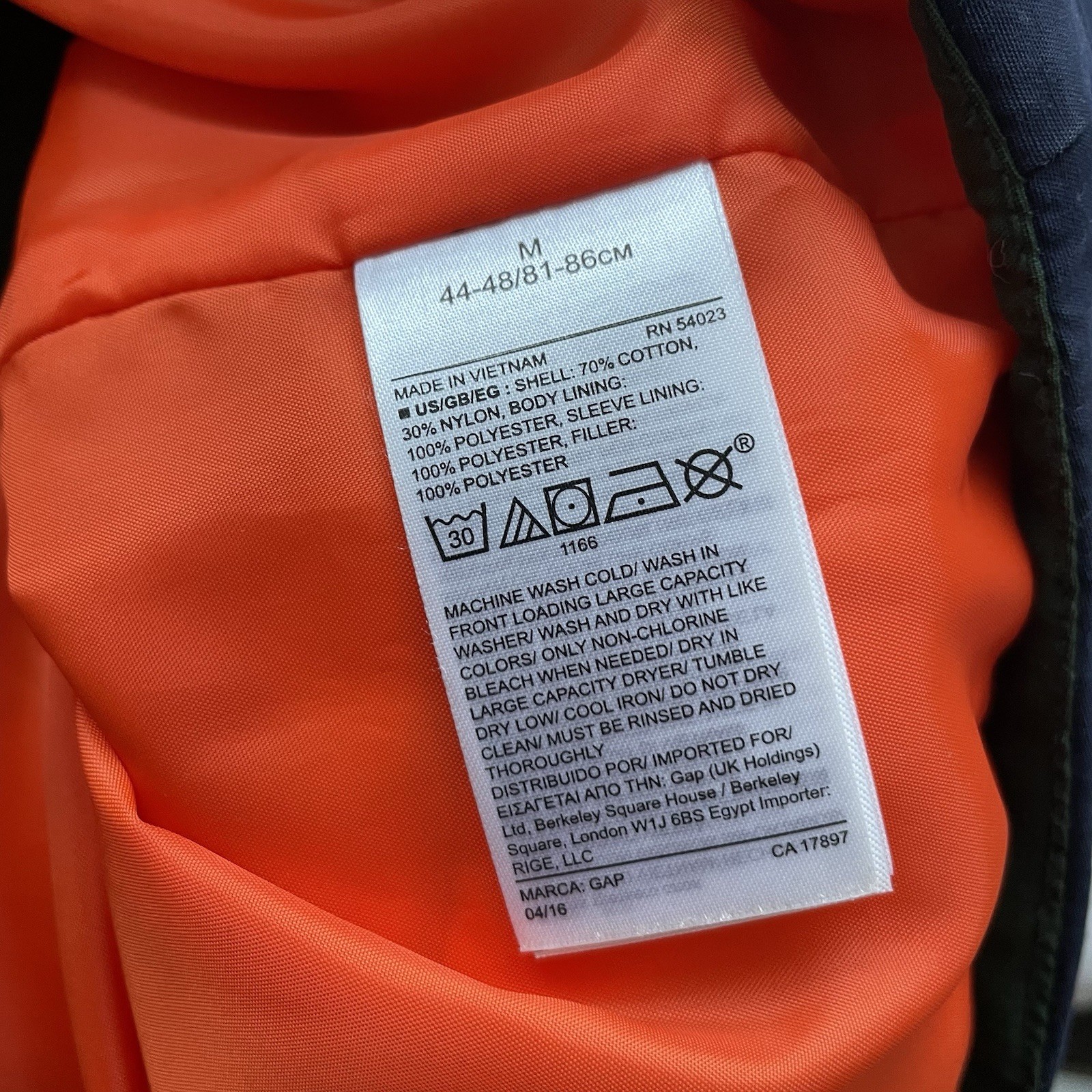 GAP PUFFER GILET – M – GREEN/NAVY BLUE – BODYWARMER VEST