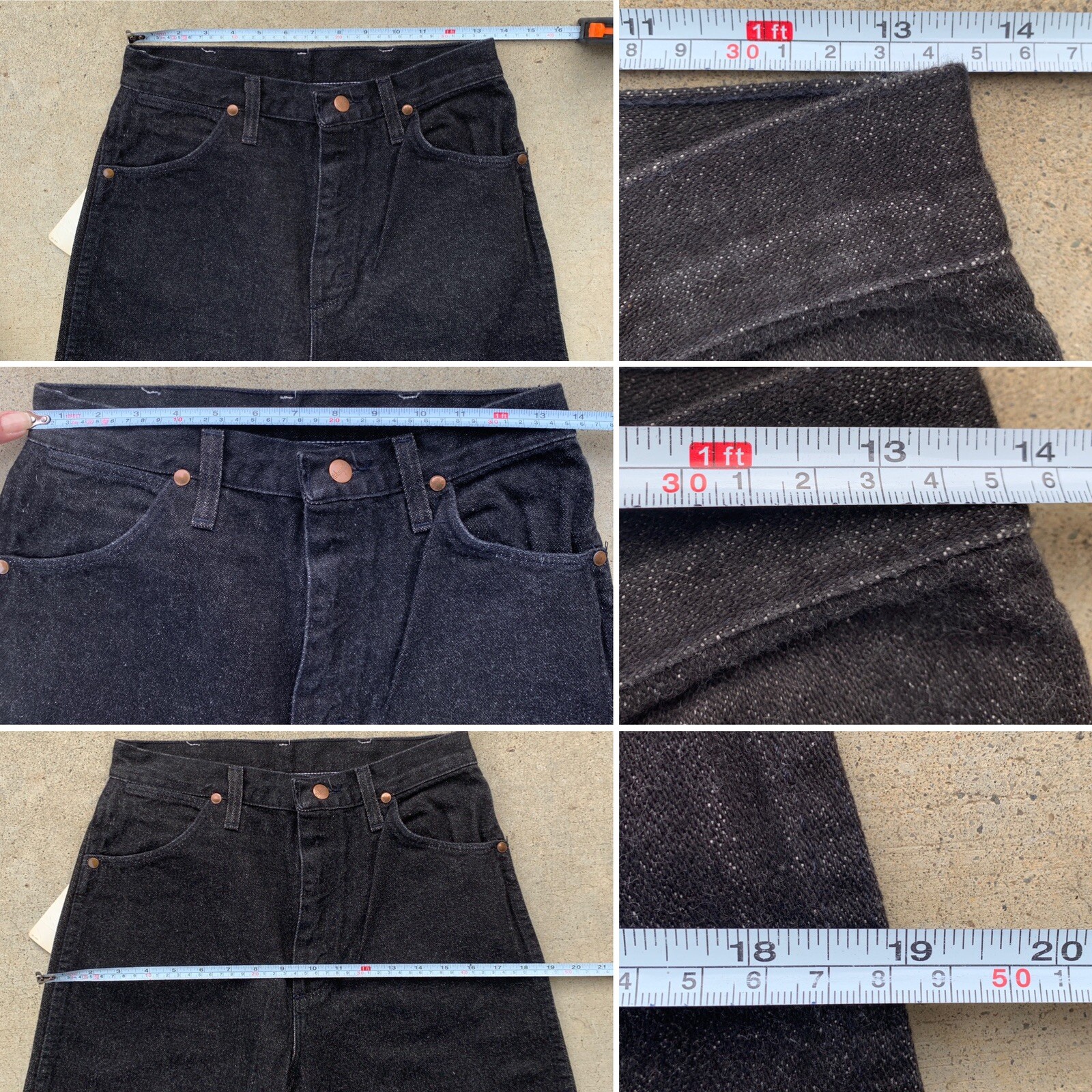 Vintage Wrangler Jeans Cowboy Cut 13MBKG 11 X 34 28 In Waist USA Made High Waist