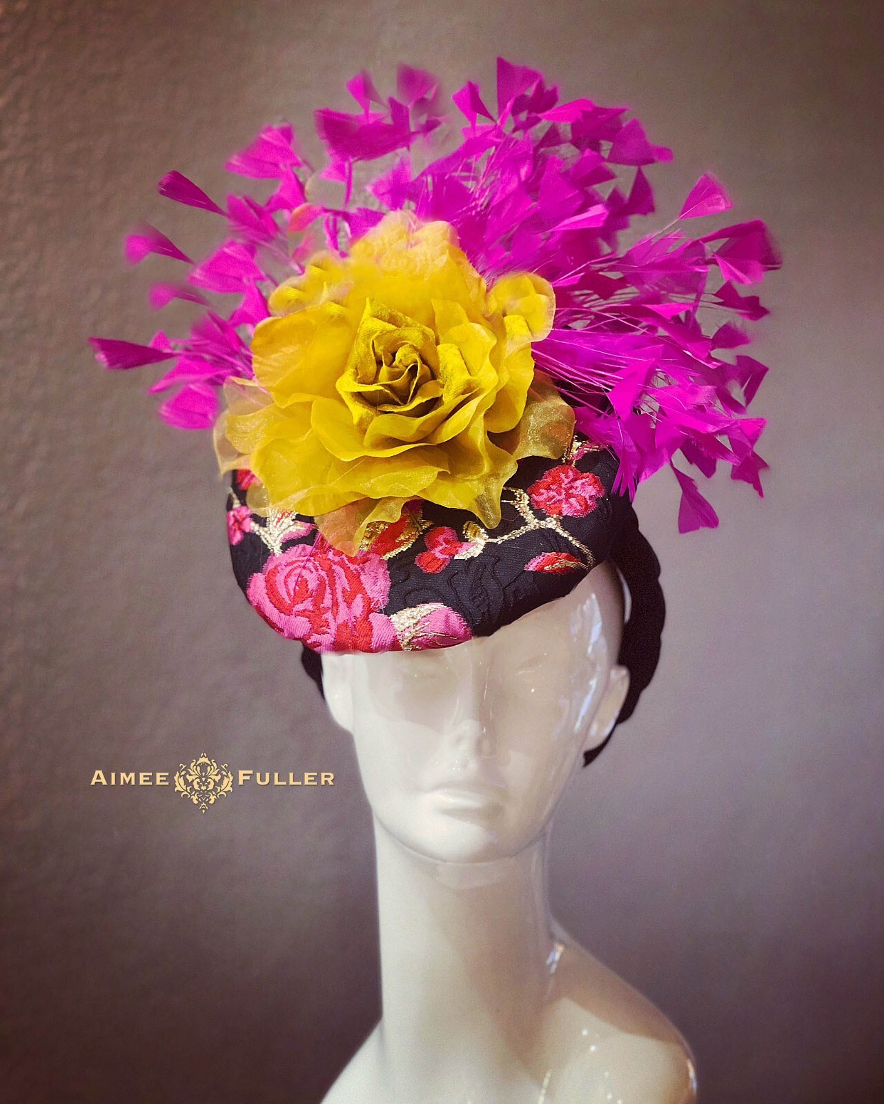 Kentucky Derby Fascinator Ivory White Moss Green Rose Hat Royal Ascot Bridal Hat