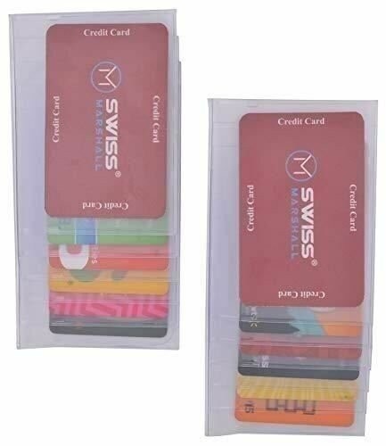 Set of 2 Clear Premium Quality Checkbook Wallet Insert from Swiss Marshall