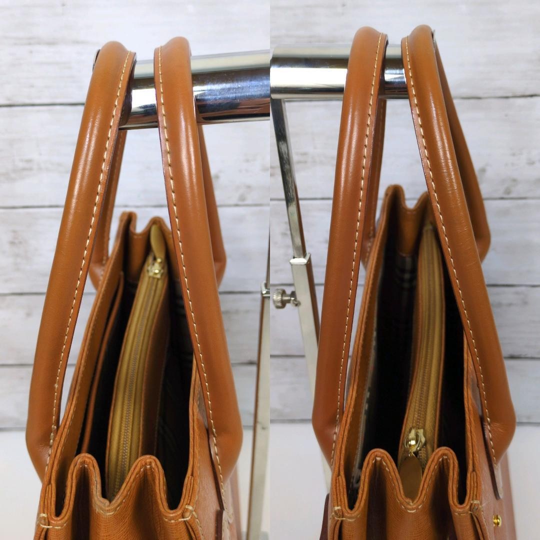 BURBERRY Pre-Owned Handbag Tote Bag Nova Check Freestanding Bottom Stud