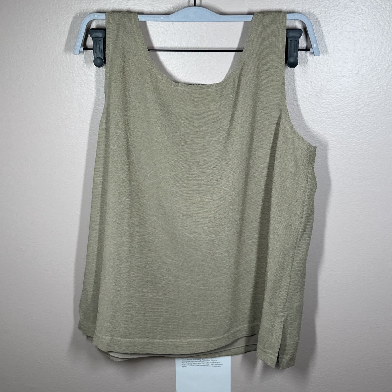Nino Wong California Women’s S Gold/Taupe Sleeveless Tank Top Knit Layer