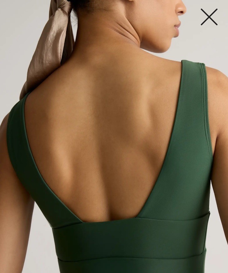NWT Quince Italian Plunge One-Piece Swimsuit You Pick Size Color NWT and Liner