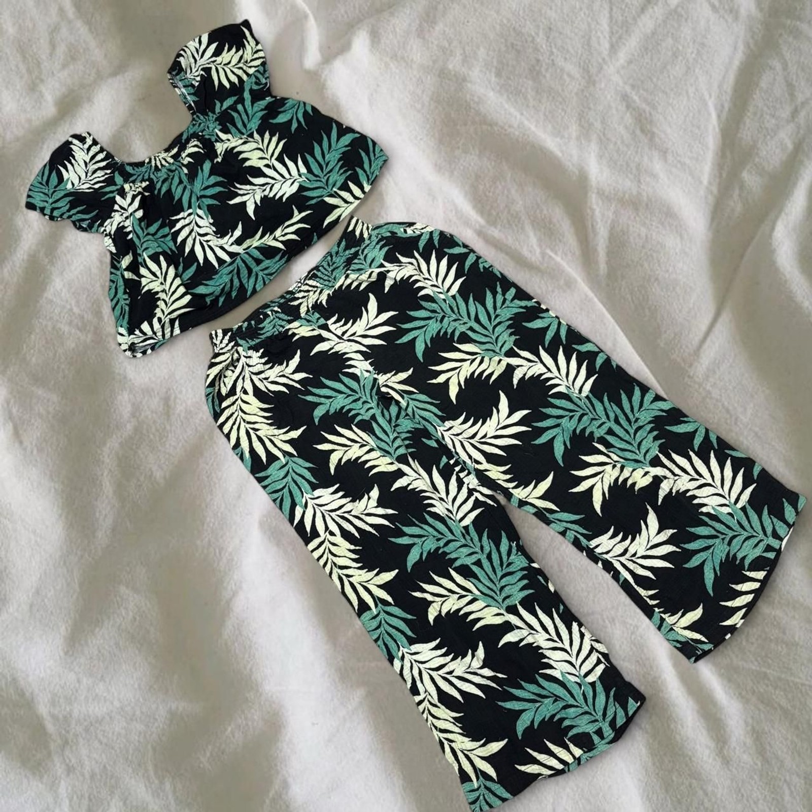 Travel Tropical Lounge 100% Cotton Casual Lightweight 2 Piece Set