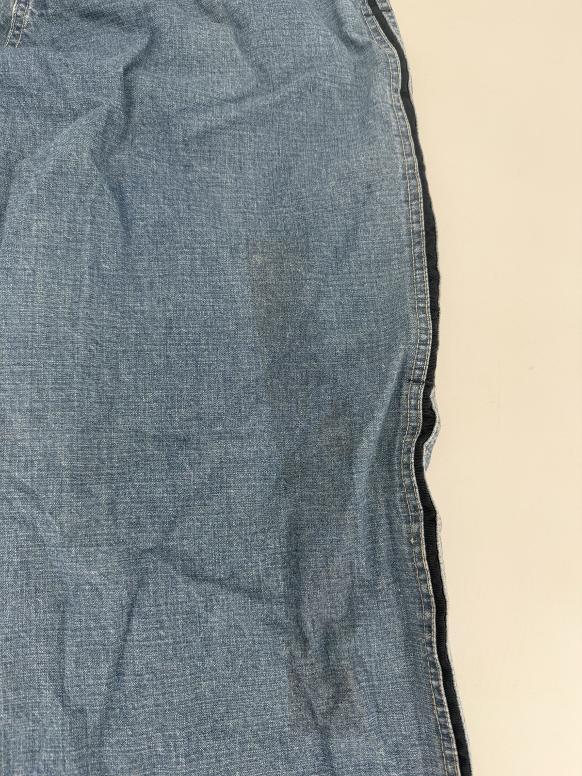 Vintage 2000s Y2K Wear First Baggy Wide Skater Jeans STRIPED SIDES Size 32×29