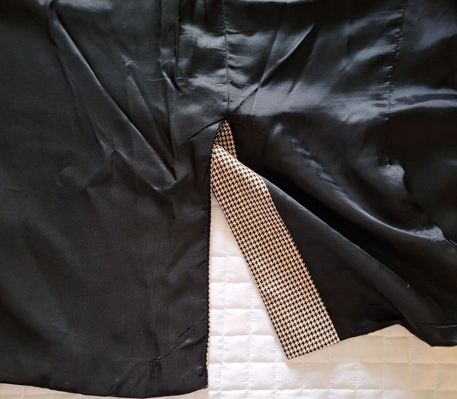 Blazer 46R Sport Coat Jacket 52% Silk 48% Wool Hounds-Tooth Academia Classic