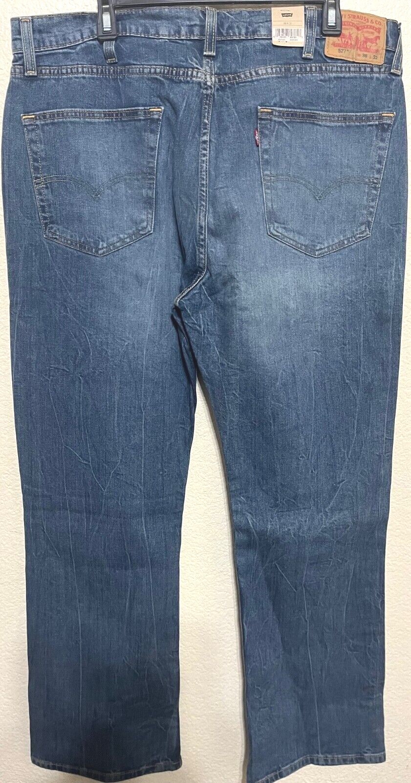 NWT MEN LEVI’S 527 0470 SLIM BOOTCUT STRETCH BELOW WAIST BLUE JEANS PANT DENIM