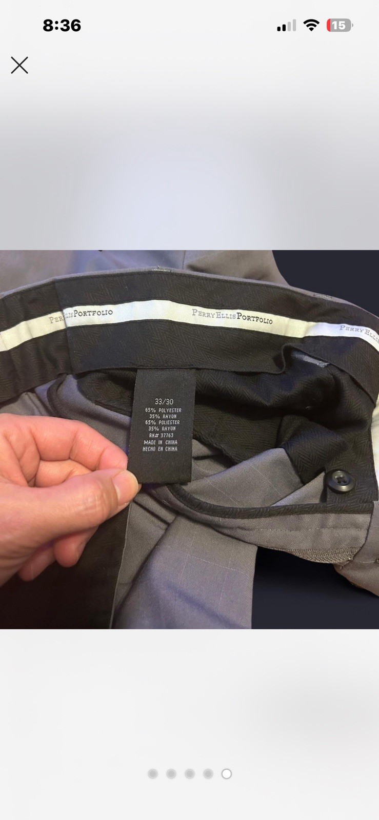 Wide Gray Pinstripe Dress Slacks