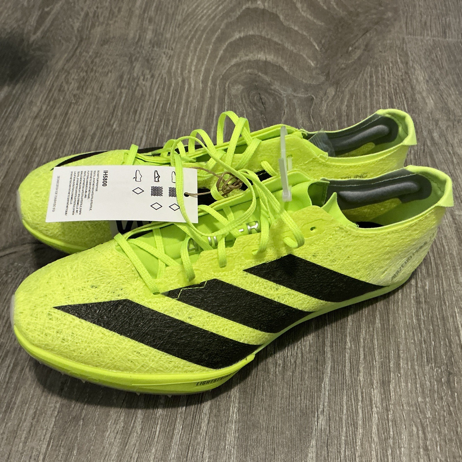 adidas Adizero Prime SP 3 Spikes Lucid Lemon IH5800 Men’s Size: 7.5 Women’s 8.5