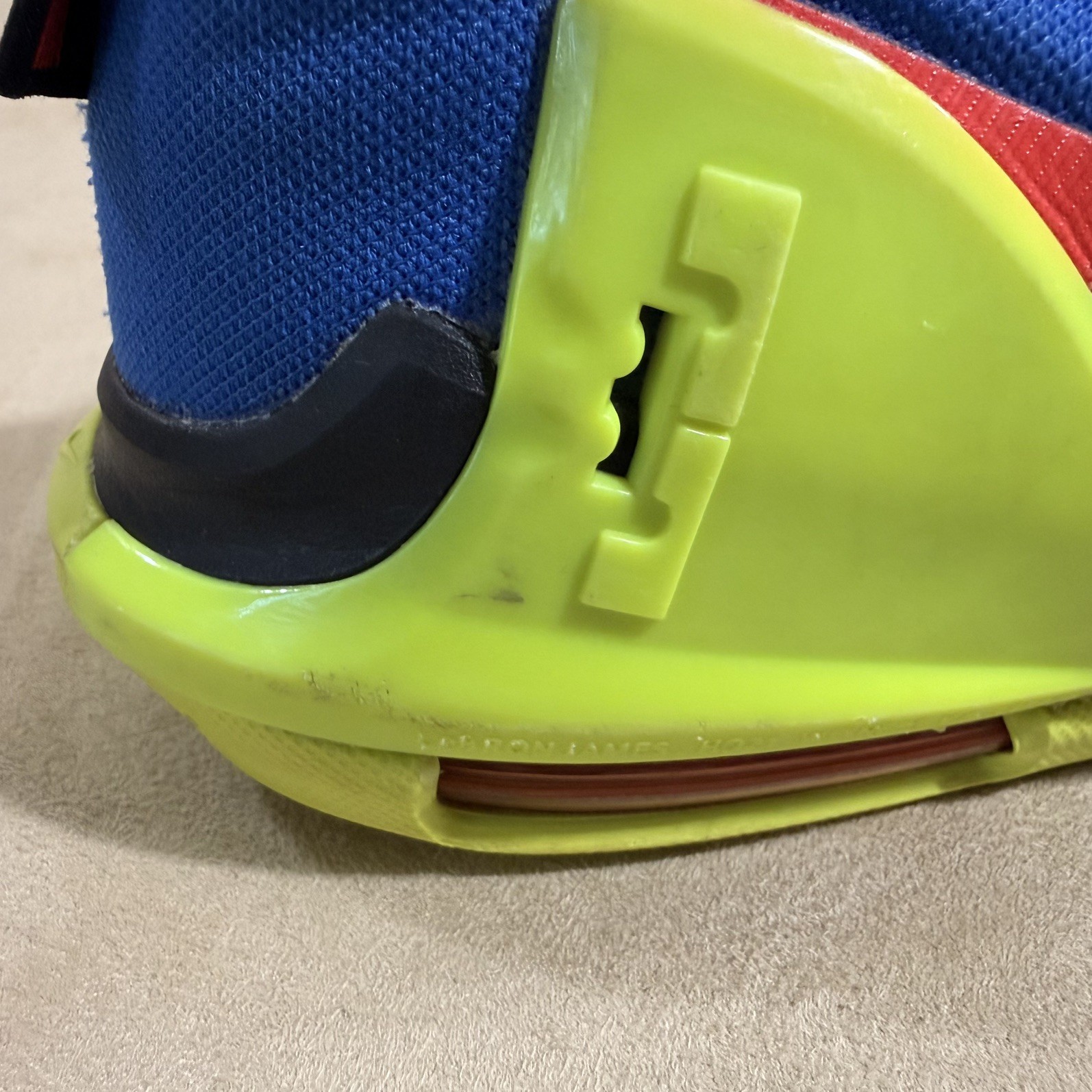 Nike Lebron 6 Witness Blue Black Neon DD0423-405 GS 5.5Y Basketball Shoes
