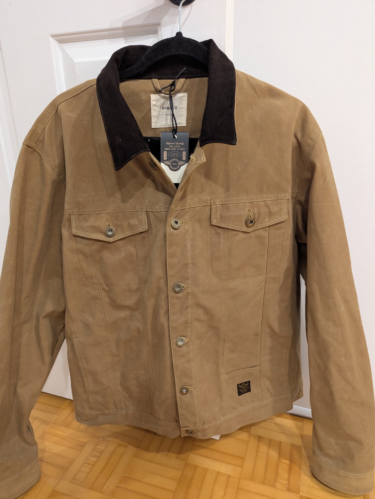 P&Co Wayfare Waxed Canvas Jacket- Tan – New with tag (XXL)