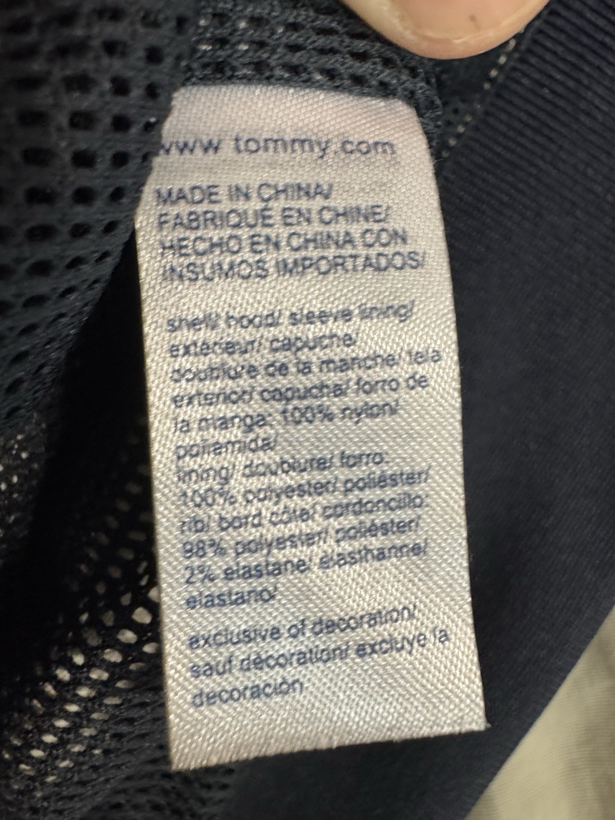Tommy Hilfiger Full-Zip Mens Jacket Regatta White Size XXL No Hood