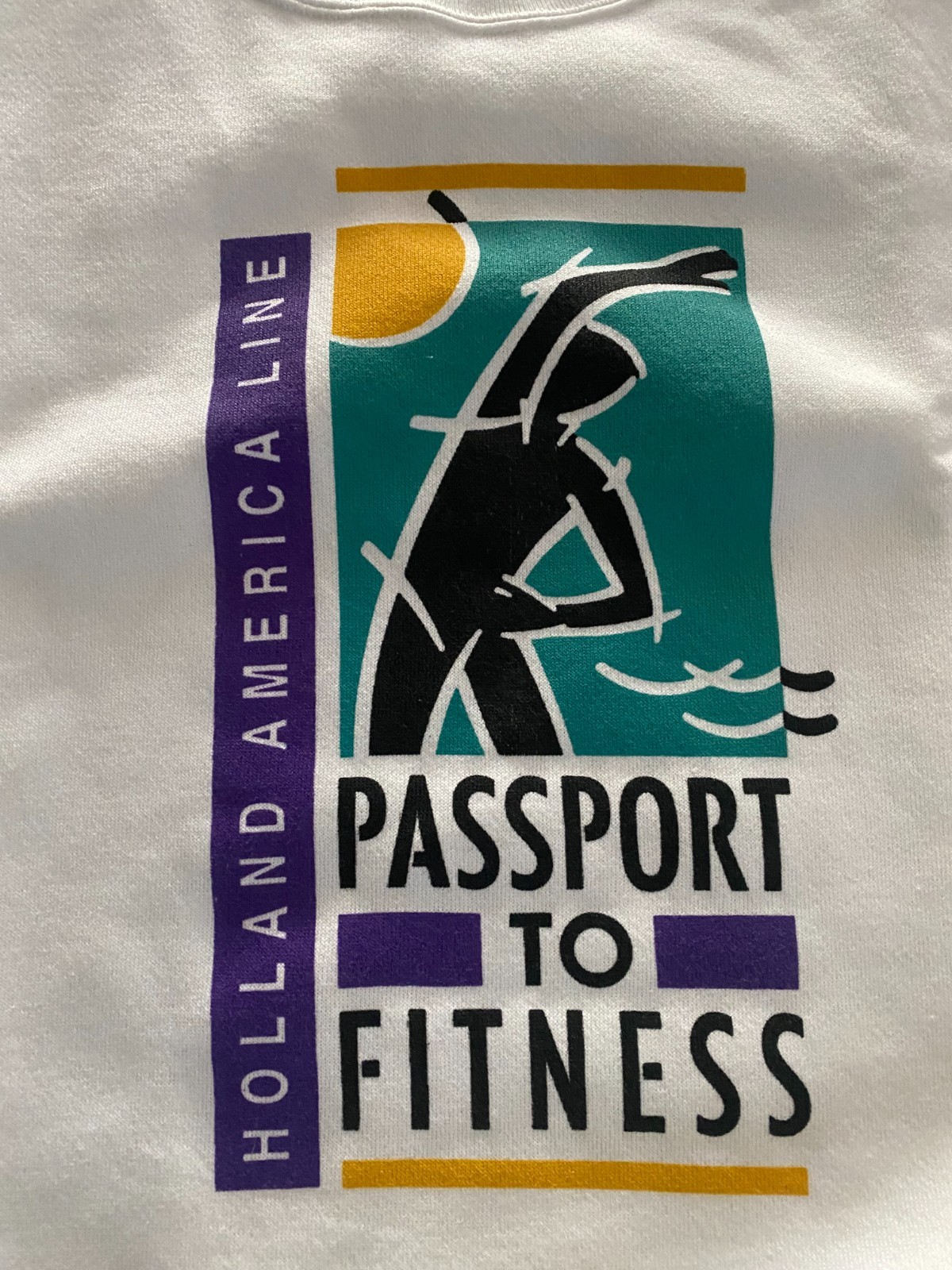 NOS Vtg 90s Holland America Sweatshirt Adult XL Cruise Fitness USA Crew Neck
