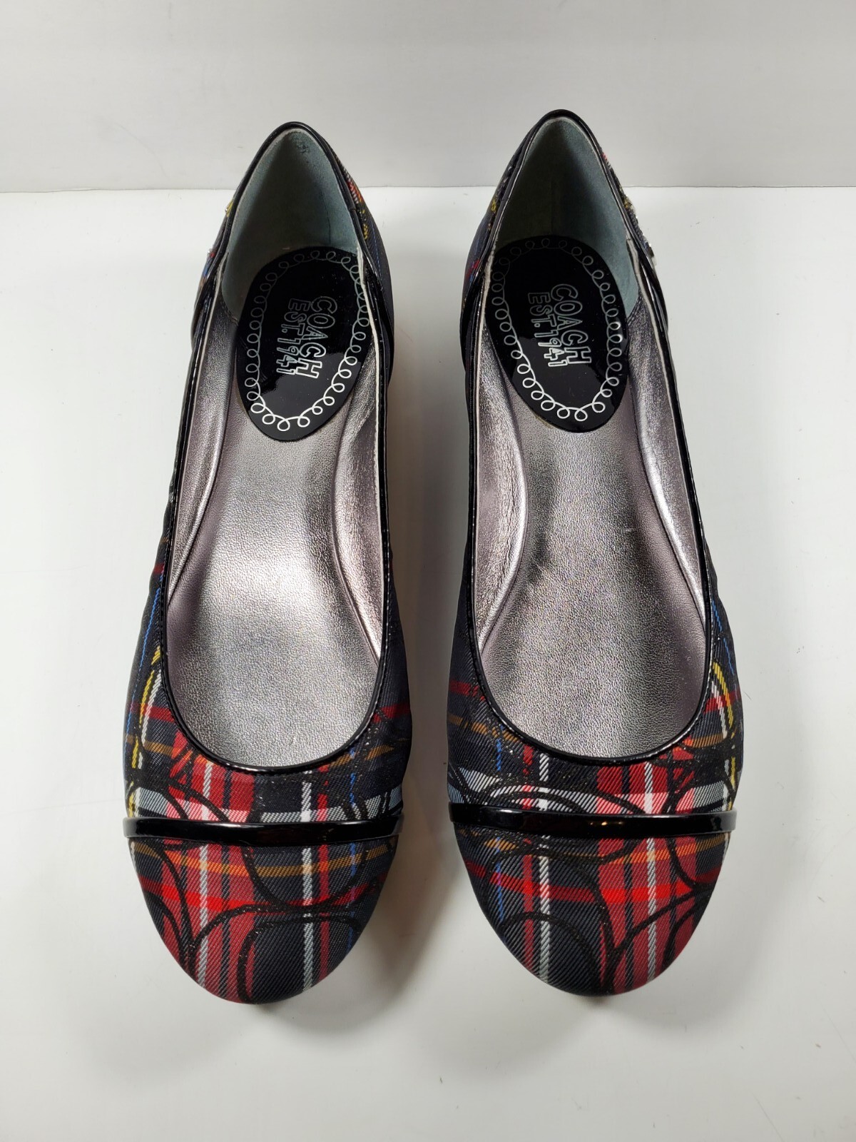 Coach Q528 Randy Women’s Checkered CC Monogram Ballet Flat – Size 6.5B