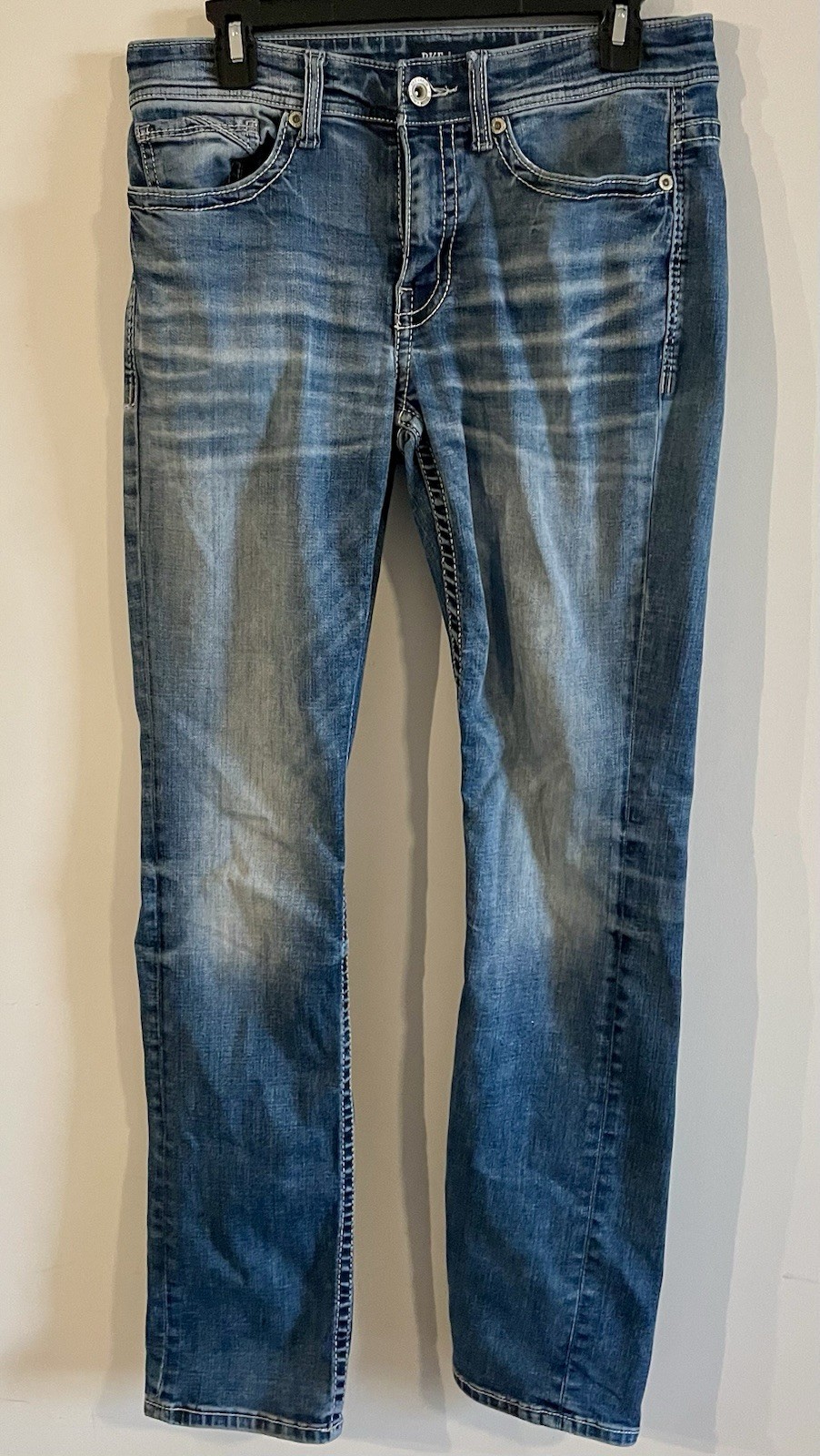 BKE BUCKLE Jean Men 30×32 Blue Wash ALEC Straight Leg Regular Fit Stretch Cowboy