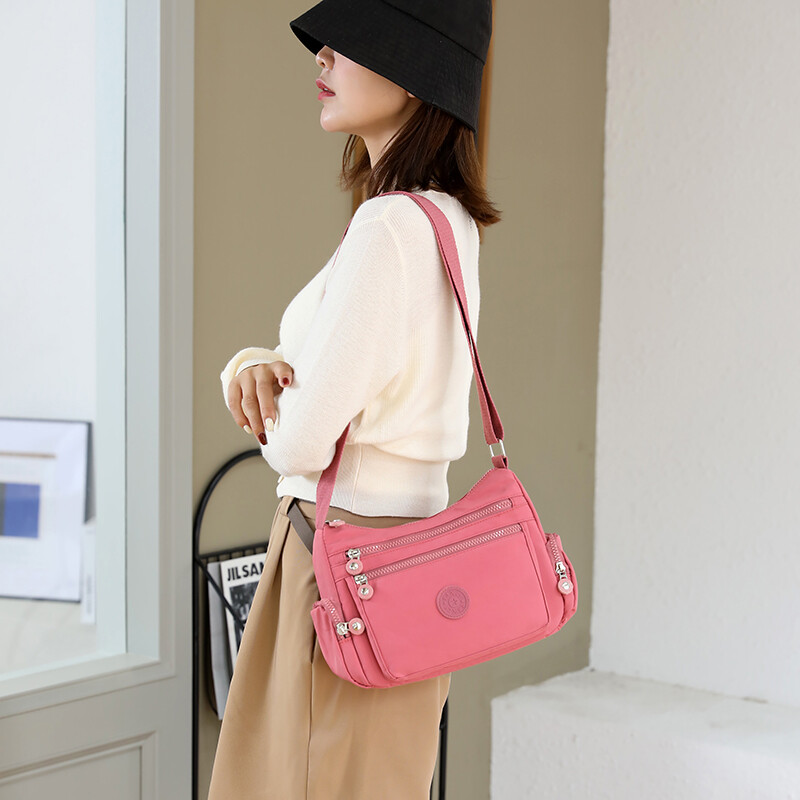 Lightweight Waterproof Bag Women’s One Shoulder Oxford Cloth Bag Crossbody Bag