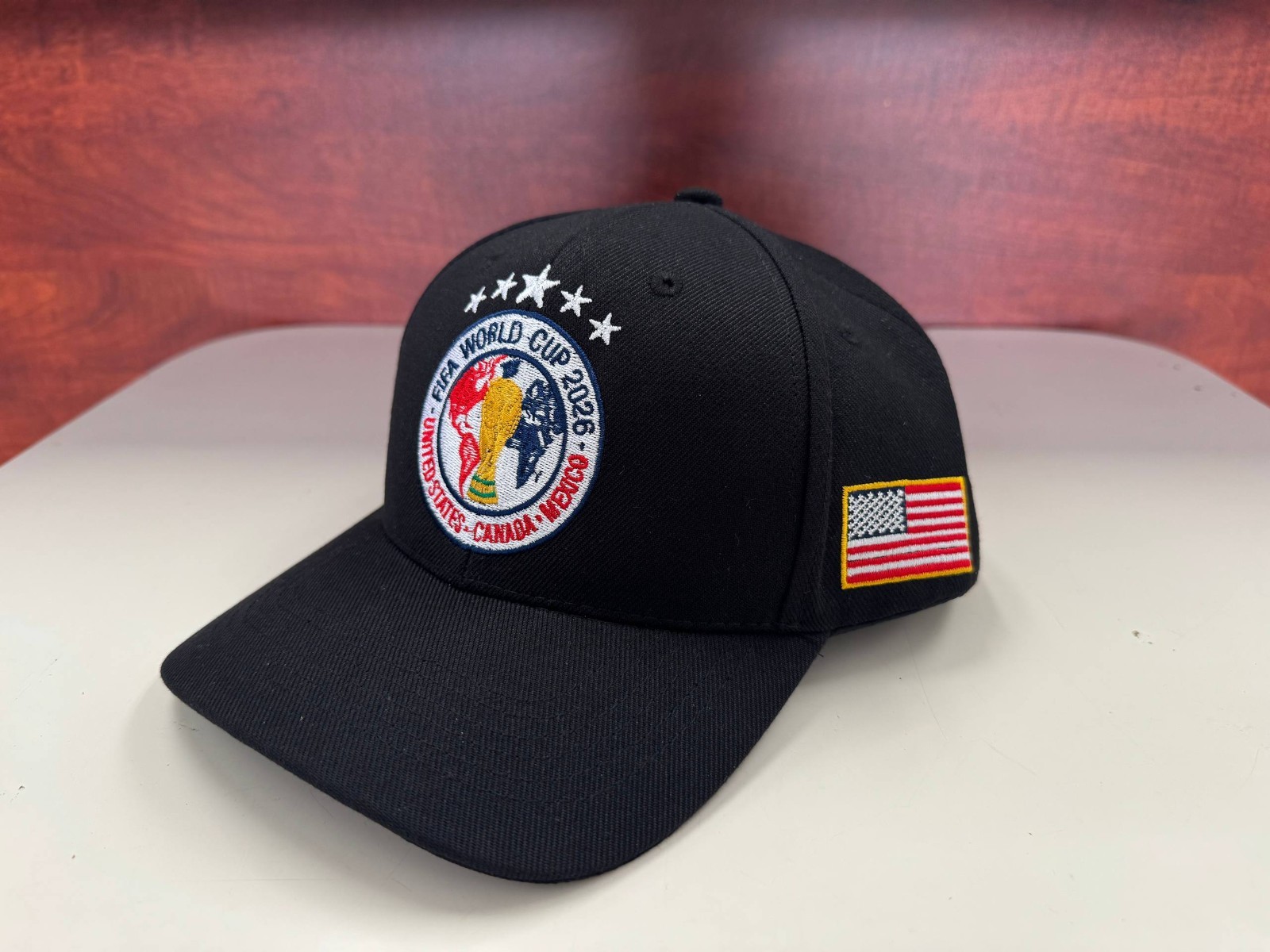 FAST SHIP – FIFA World Cup 2026 MEX USA CAN Cotton Hat, Detailed Embroidery