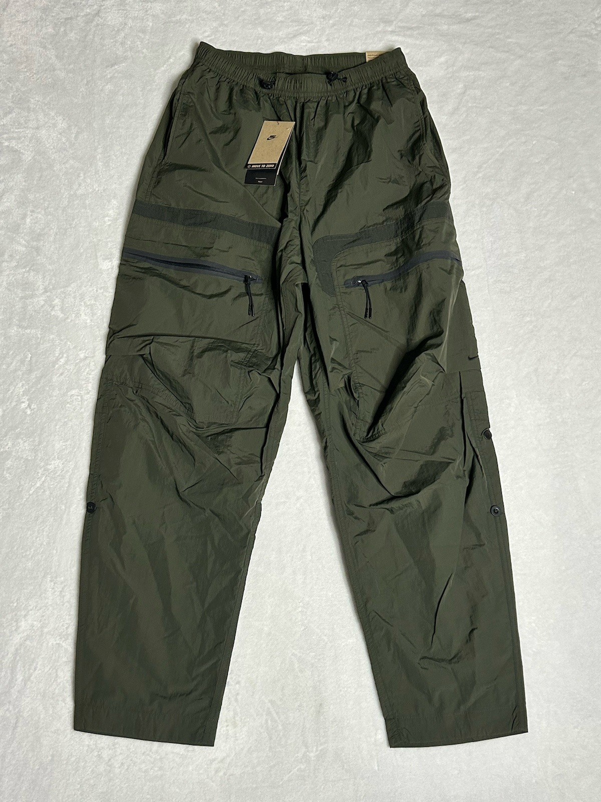 Nike Sportswear Tech Pack Woven Cargo Pants Olive Green HJ2940-355 Men Size S