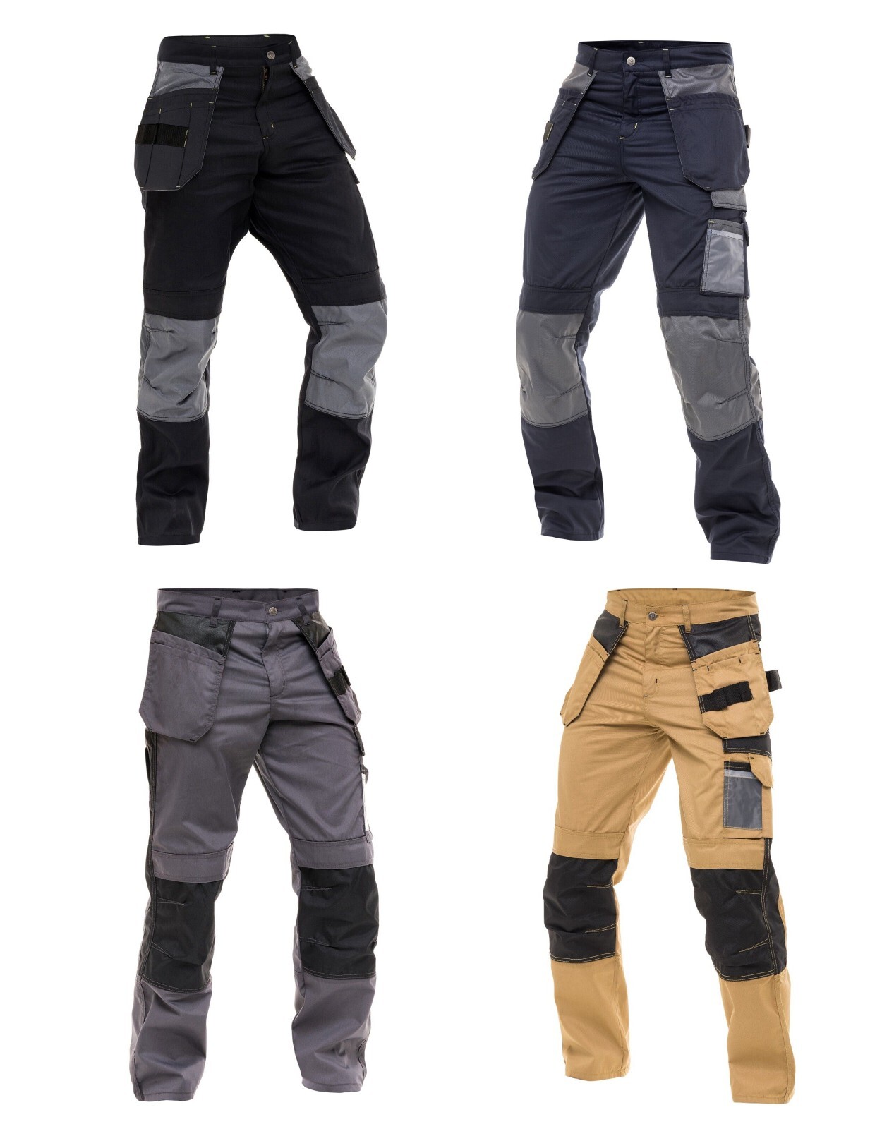 Men Utility Work Pant Cordura Safety Heavy Duty Reinforced Tactical Cargo Touser
