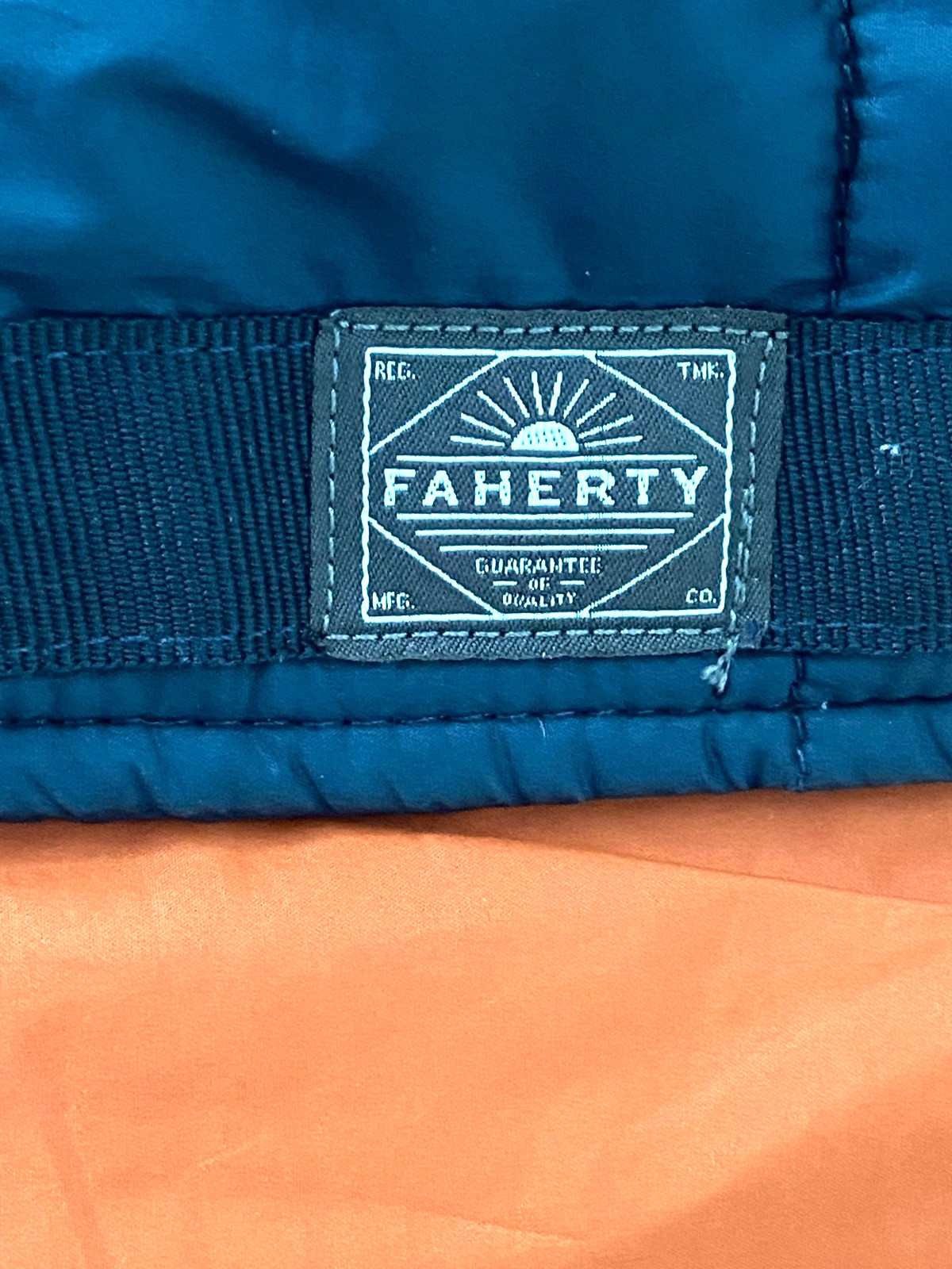 Faherty Atmosphere 100% Recycled Polyester Full Snap Quilted Jacket Size S
