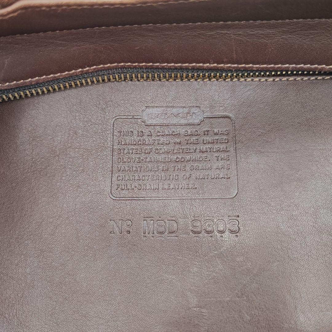 Old Coach Tote Bag with Charm 9303 Bleecker Brown