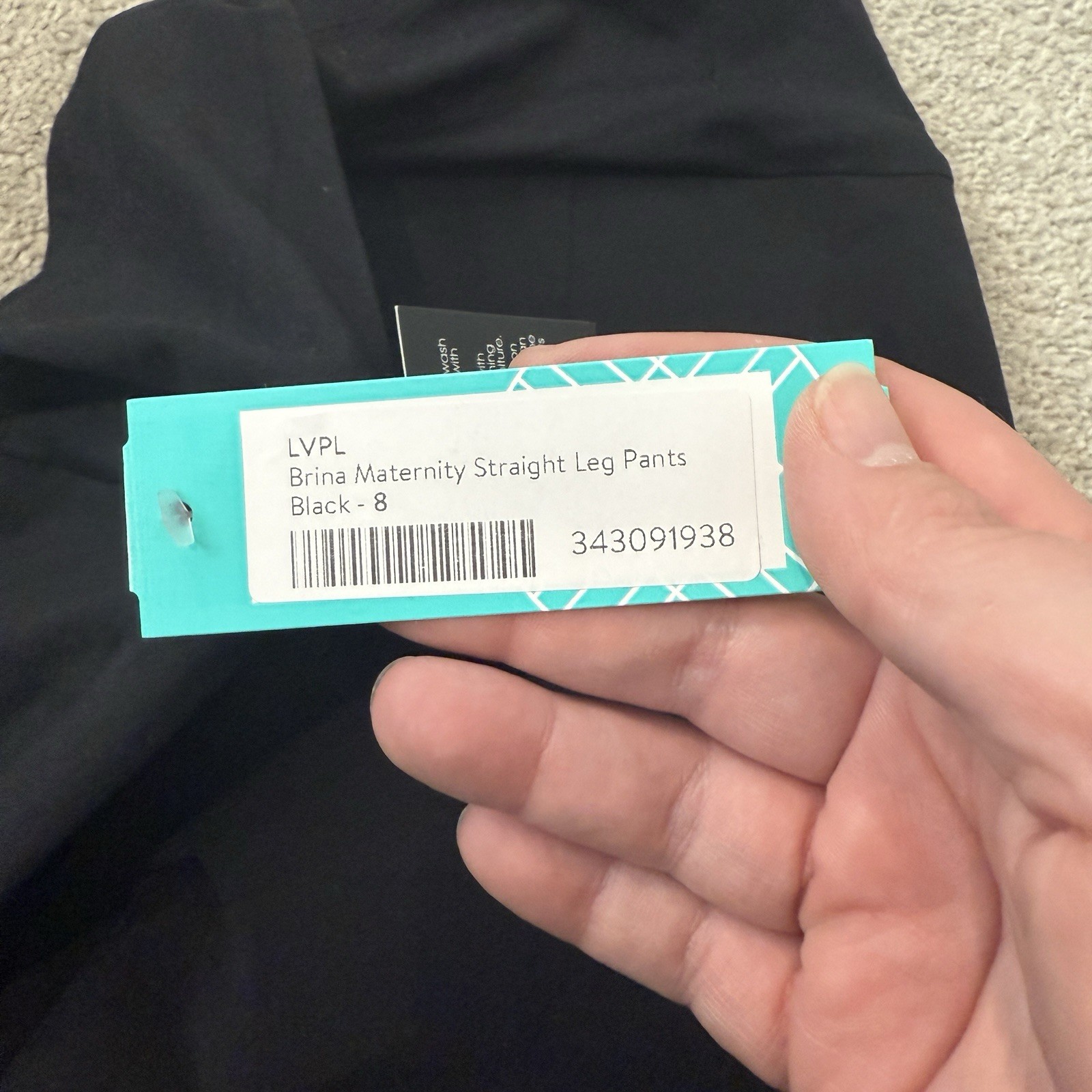 NWT Liverpool Maternity Brina The Straight Leg Trouser Pants Black 8 – 29
