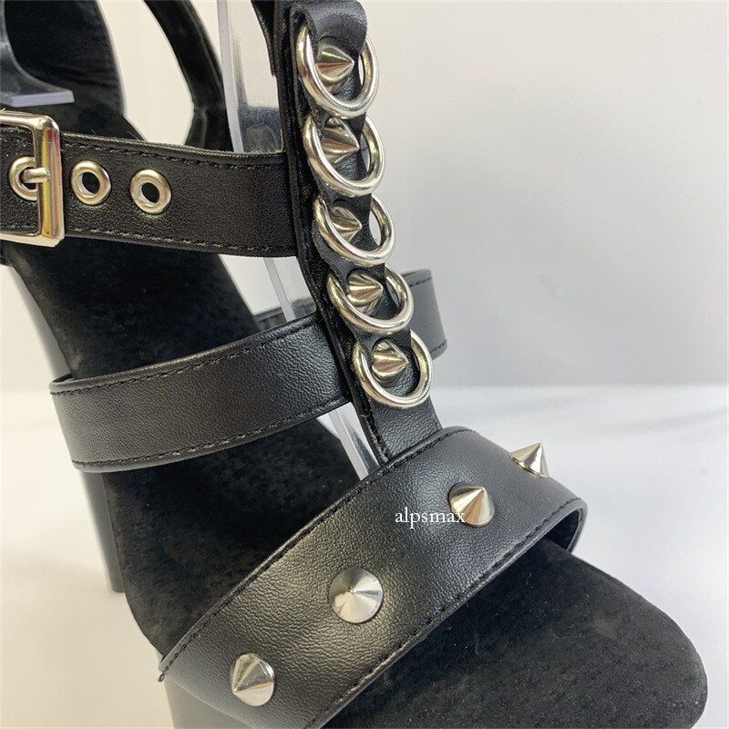 12cm Womens Summer Sandals Platform Buckle High Heels Pumps Stilettos Shoes New