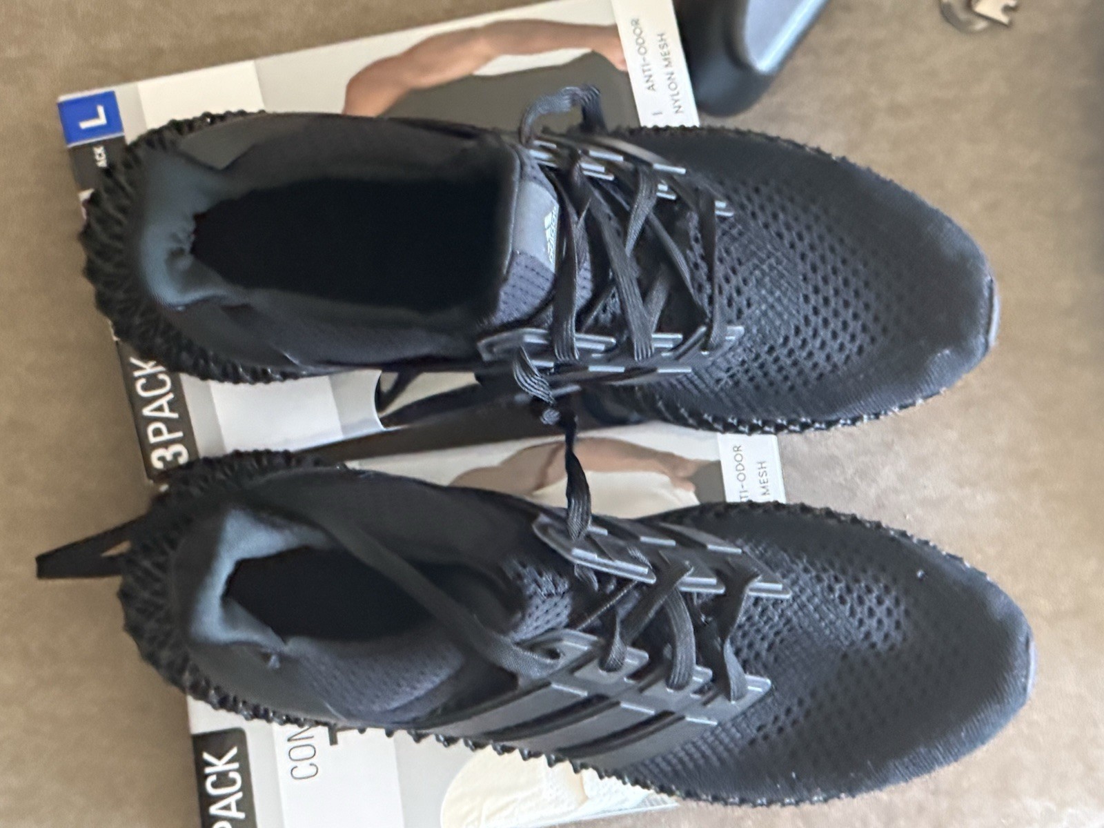 Size 13 – adidas Ultra 4D Triple Black No box