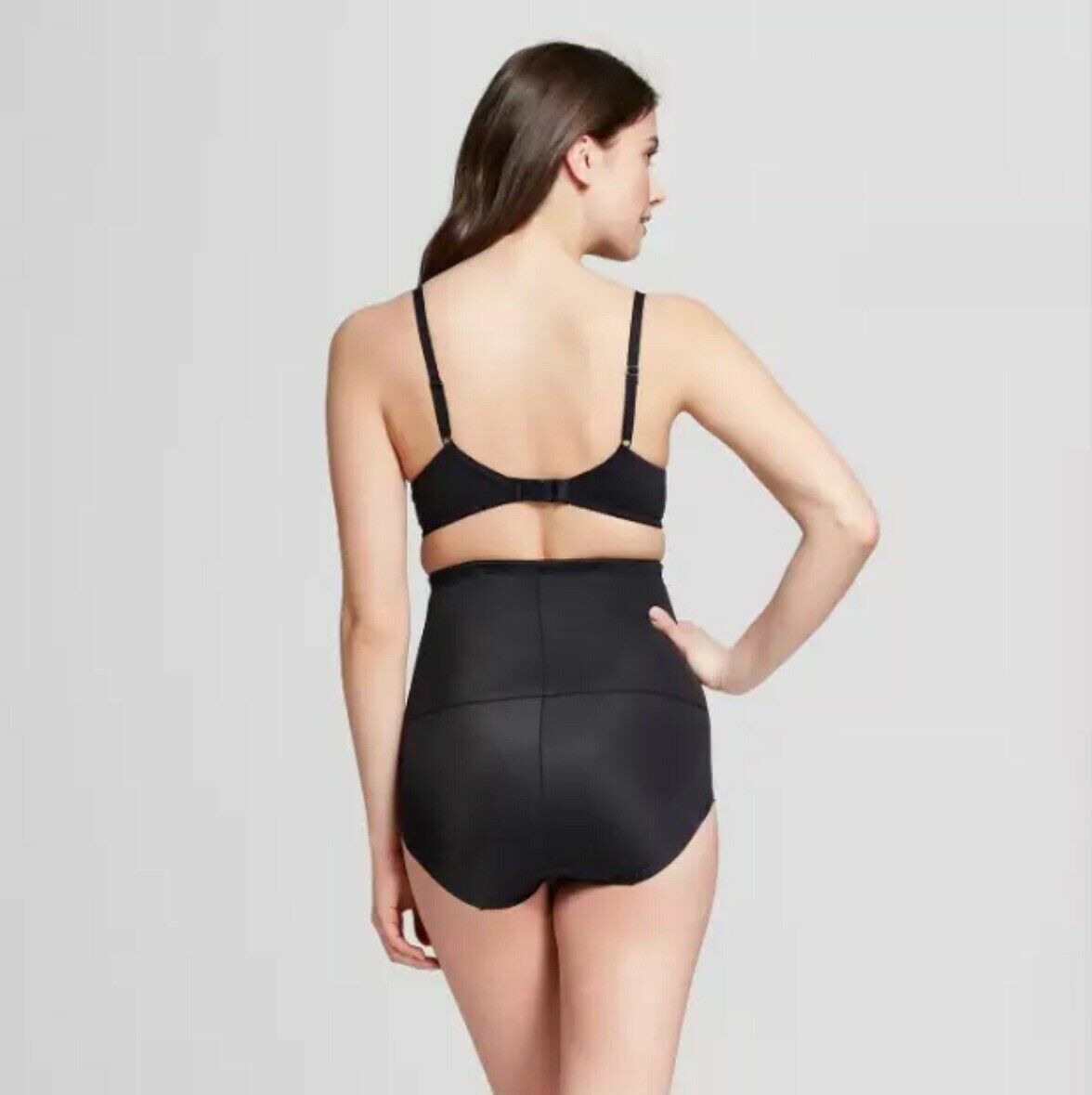 SlimShaper by Miracle Brands Back Magic Size S High Waist Control Brief Black