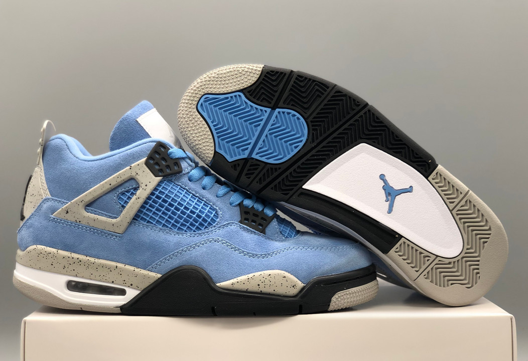 Jordan 4 Retro “University Blue” Men’s Mid Top Basketball Shoes