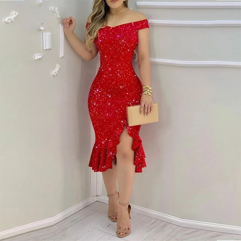 Women’s Short Party Dress Sexy Elegant Casual Evening Cocktail Mini Dress