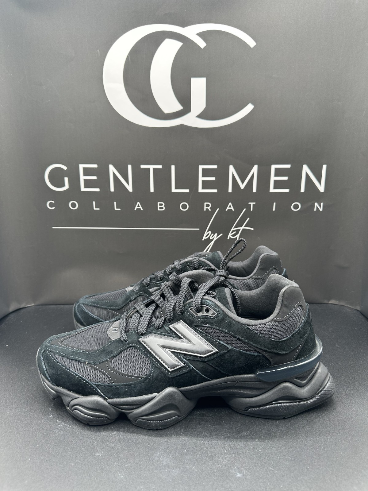 Size 10 – New Balance 9060 Triple Black Suede