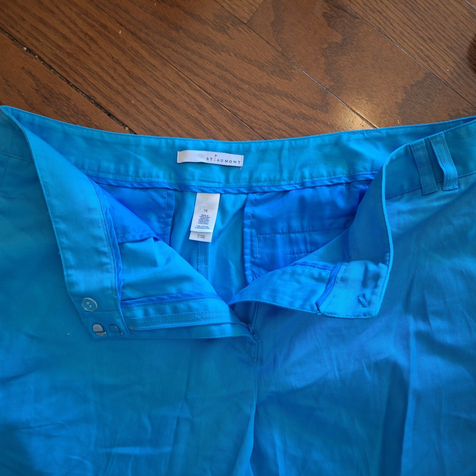 Light Blue Cropped Pants by St. Aumont Size 16 NWOT