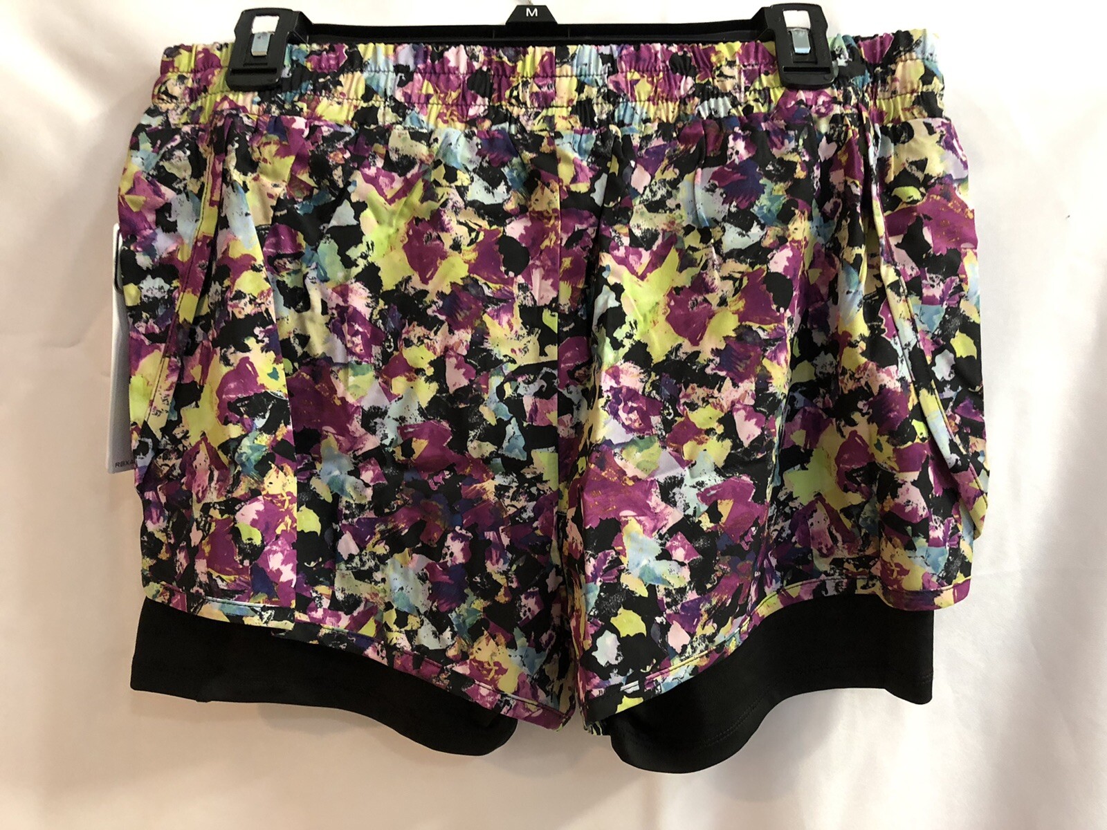RBX Active Women’s Workout Running Shorts 1XL Attached Bike Short Athletic Gym