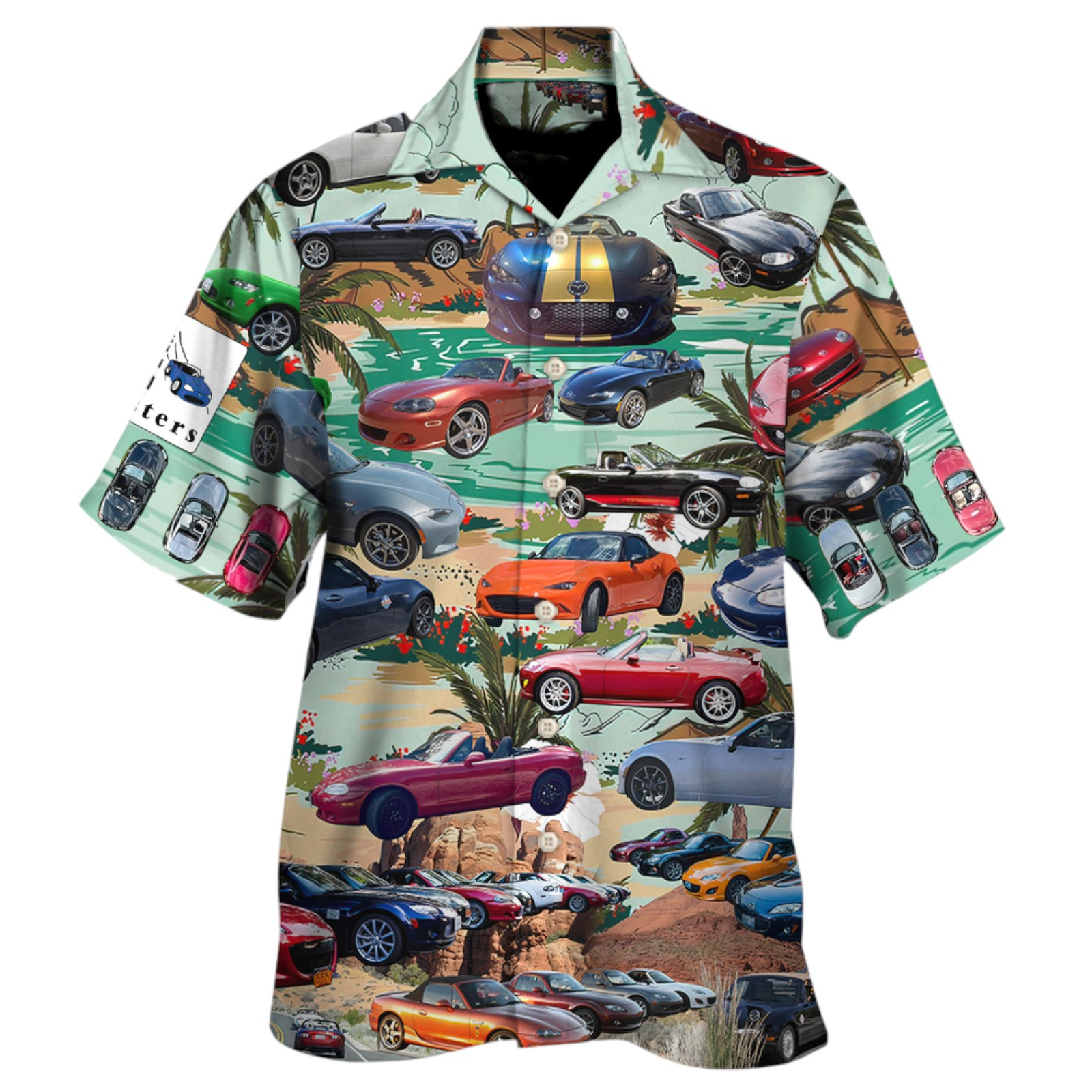 M8217sters Miata Club 8211 Hawaiian Shirt For Mens, Luxury Fabric, US Size
