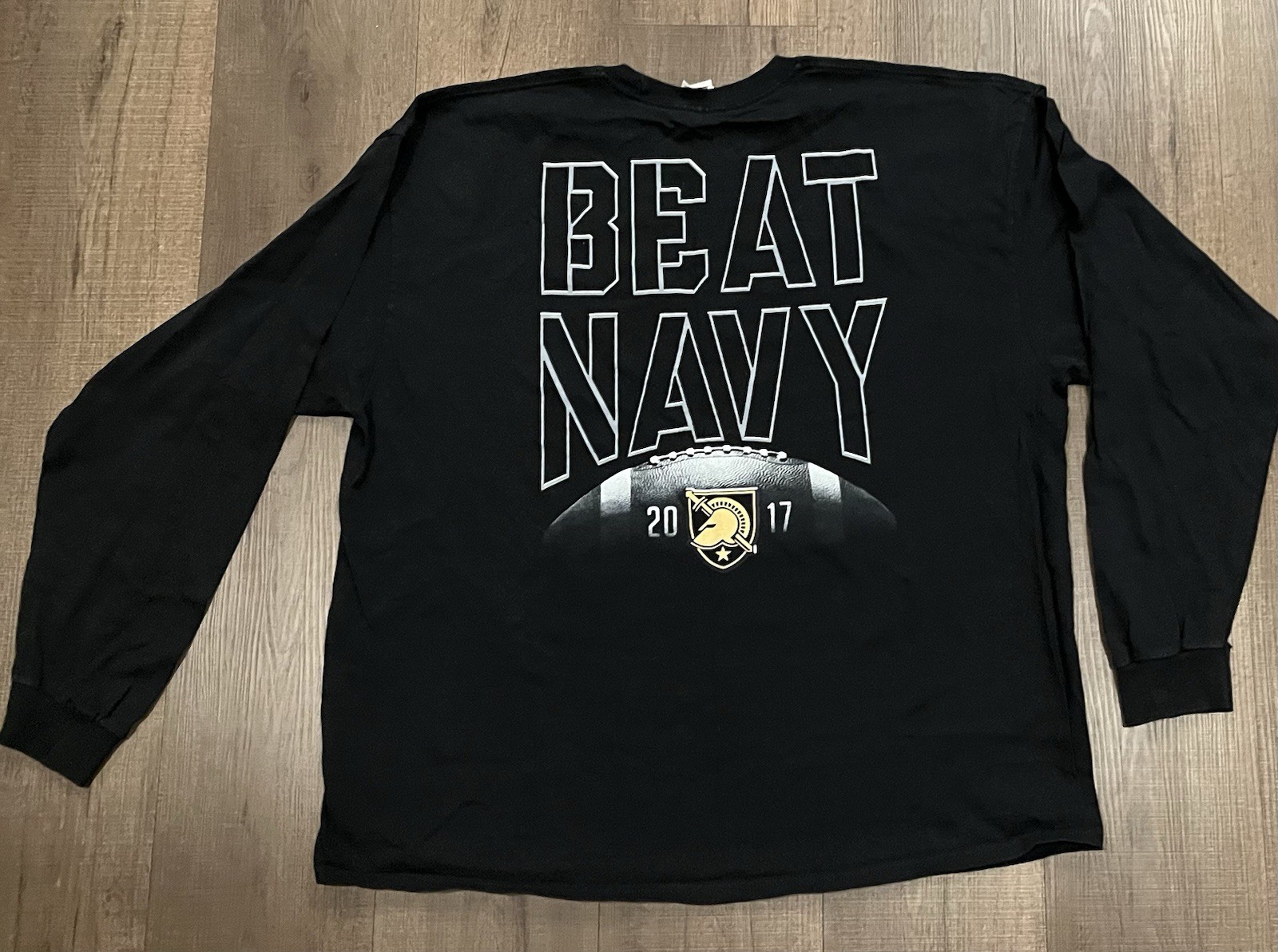 2017 Army vs Navy America’s Game Long Sleeve T Shirt, Gildan Size 2XL