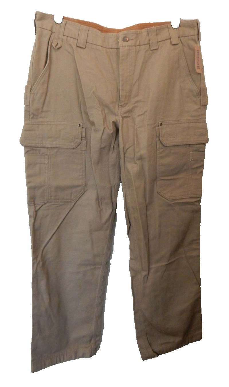 Duluth Trading Company Flex Fire Hose Khaki Cargo Pants Mens 40×32 Relaxed Fit
