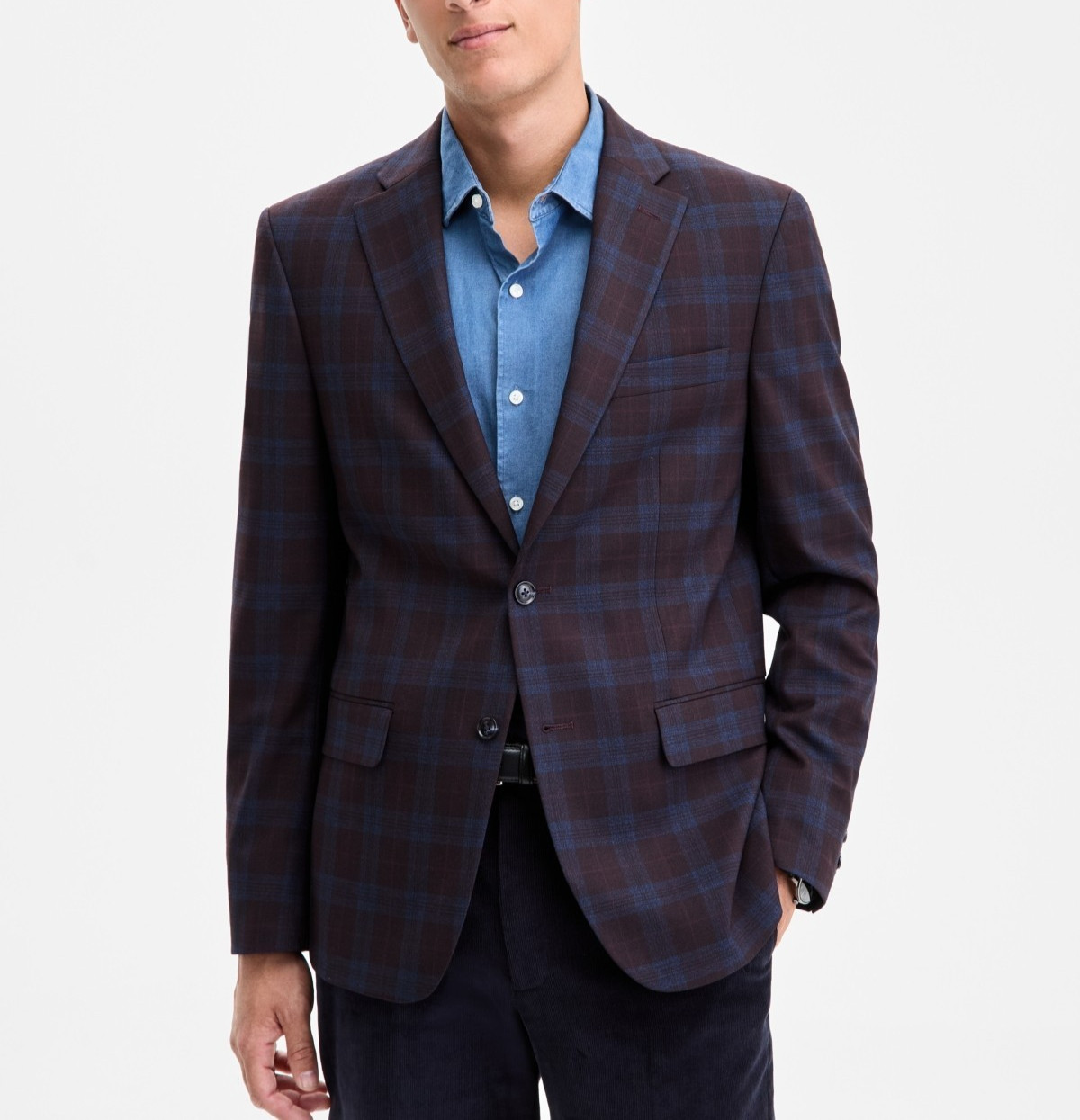 Tommy Hilfiger Men’s Modern-Fit Check Sport Coat MSRP $295
