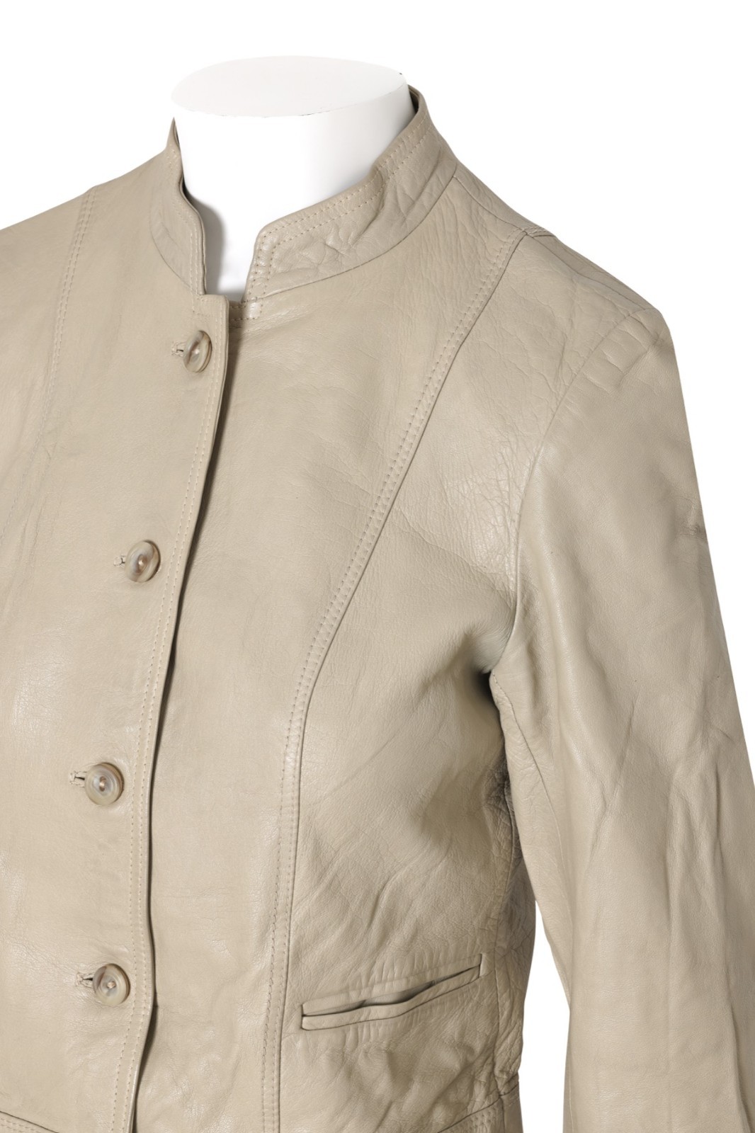 1985–1995, Day Jacket in Glove-Soft Lambskin with Mandarin Collar