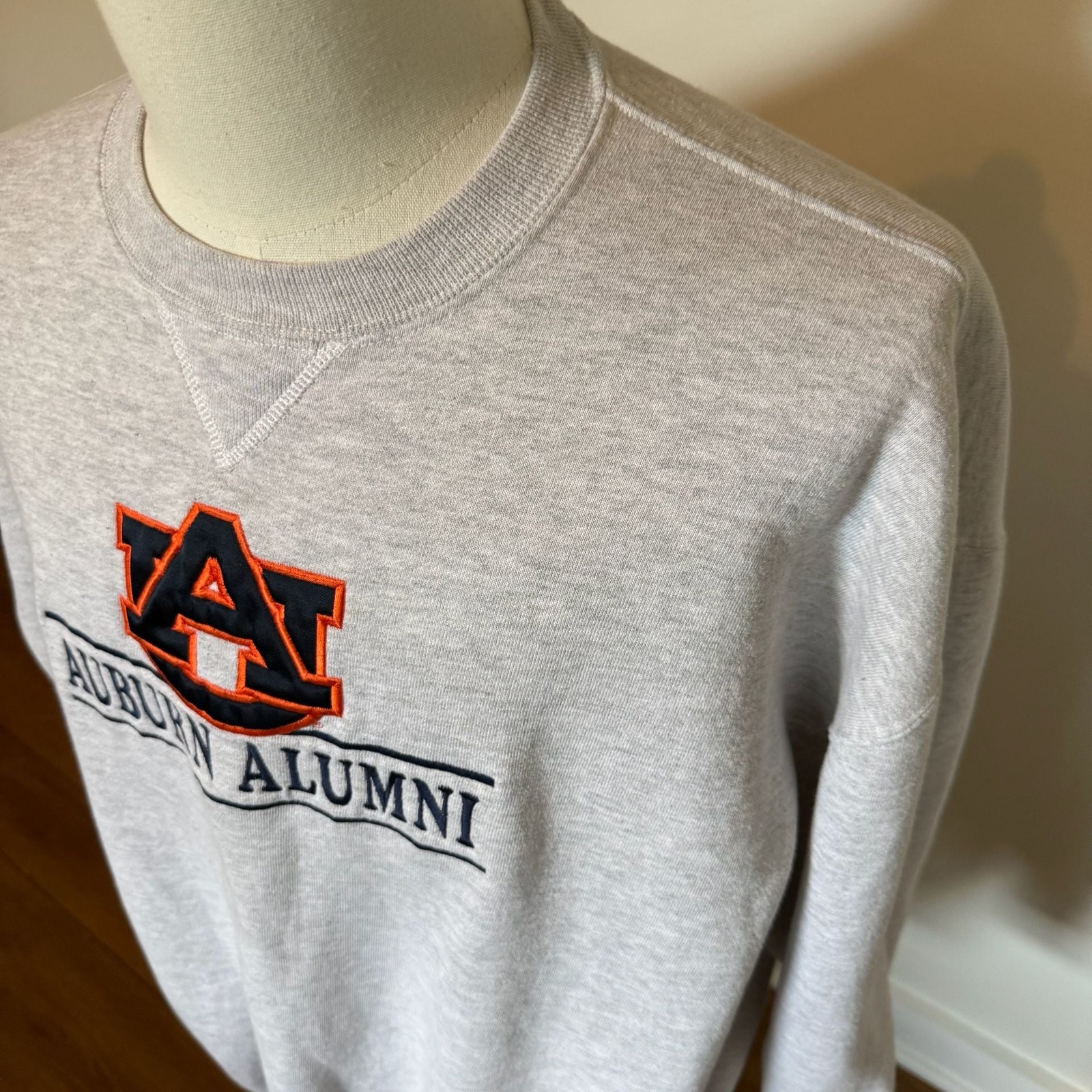 Vintage Russell Athletic Auburn University Alumni Embroidered USA Made Crewneck