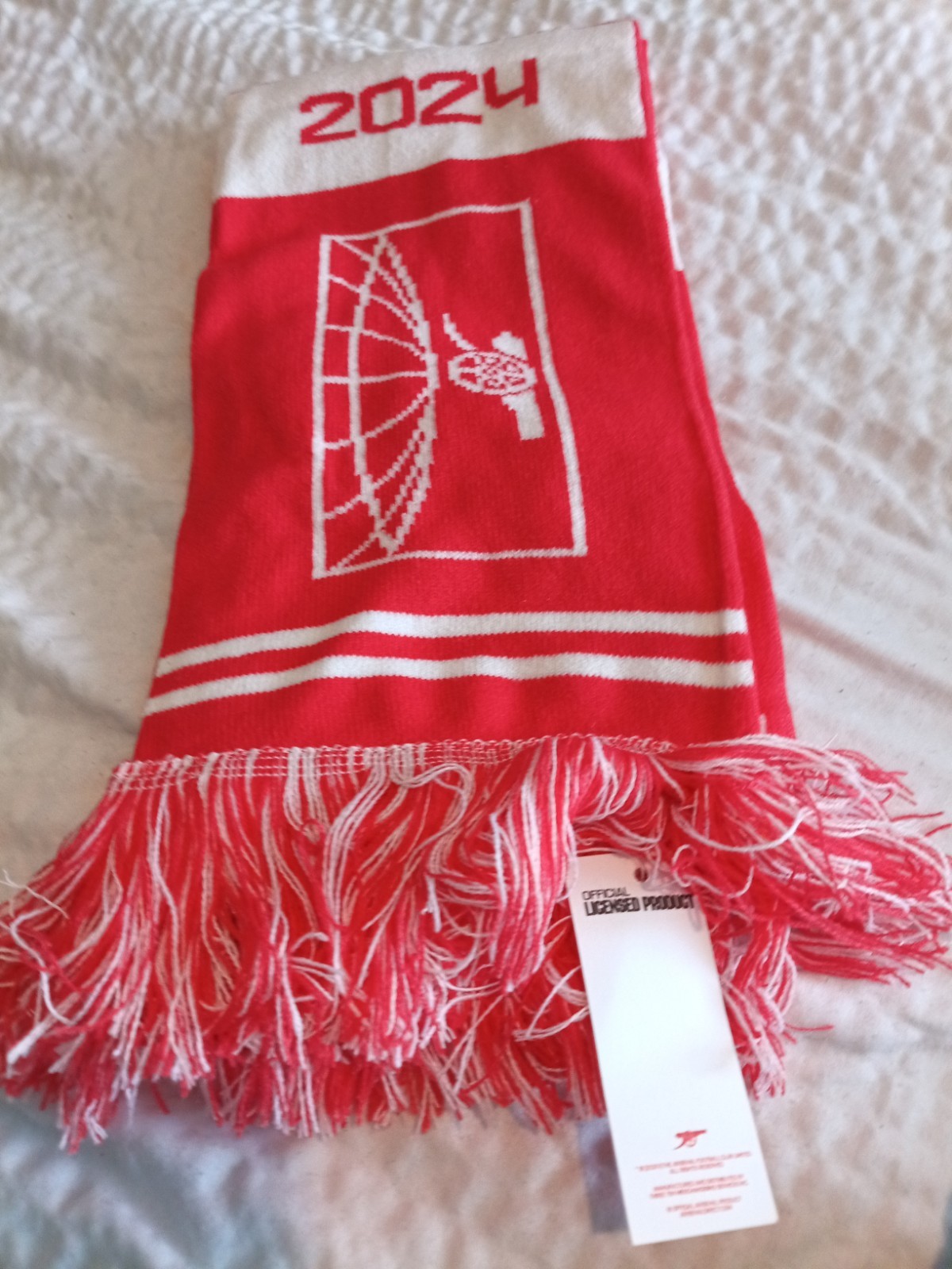 Arsenal FC Red Scarf Football Club Team Scarf 2024 USA Tour 55 inch scarf