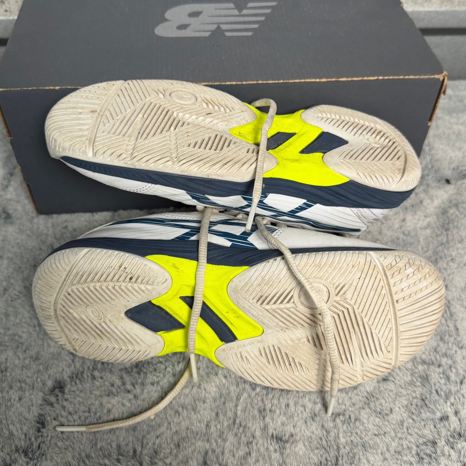 Asics Gel-Game 9 Womens Tennis Shoes White Dive Blue 1044A052 Size 6.5