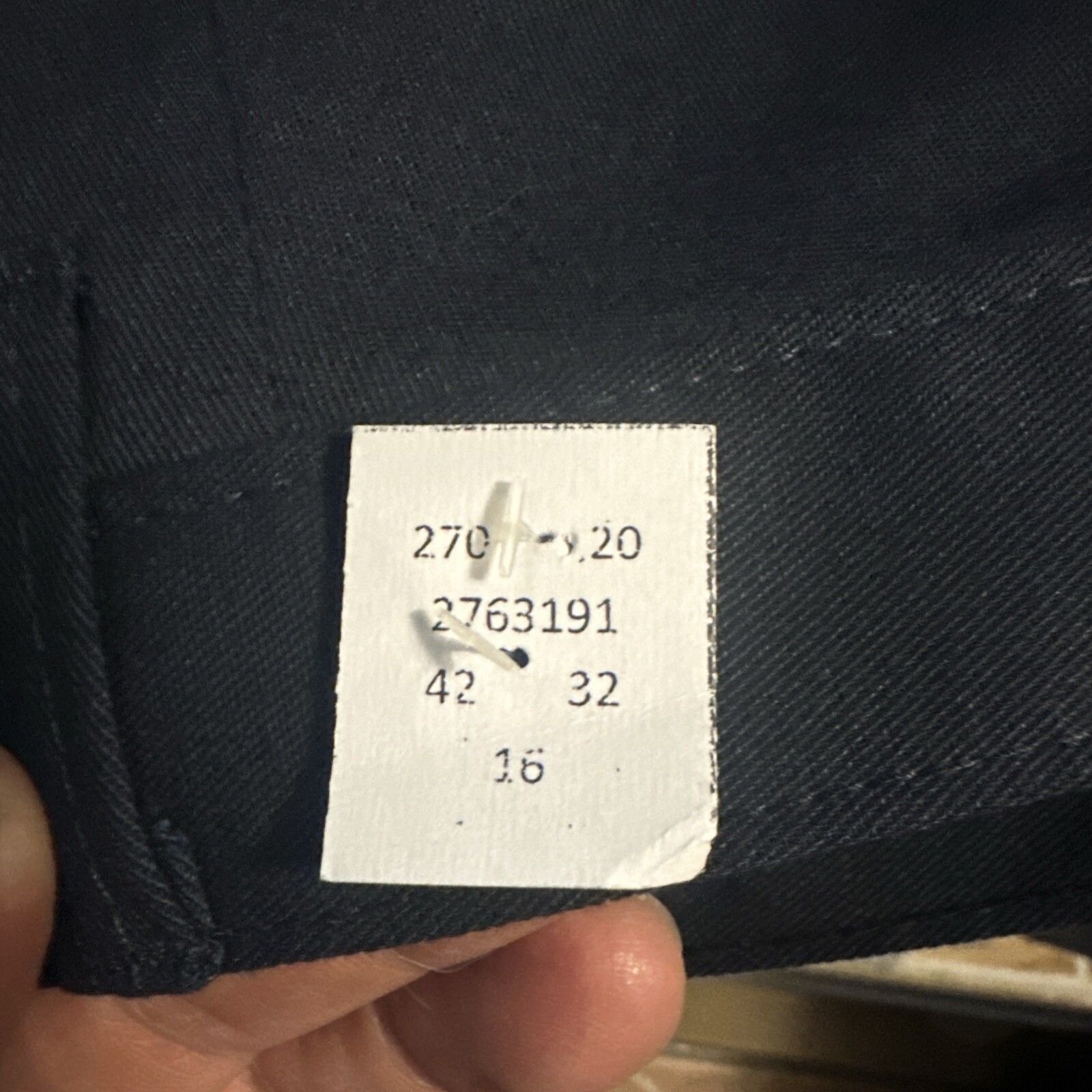 Lot 2 Cintas Comfort Flex Navy Blue Cargo Work Pants 42×32 #270-20 Relaxed Fit