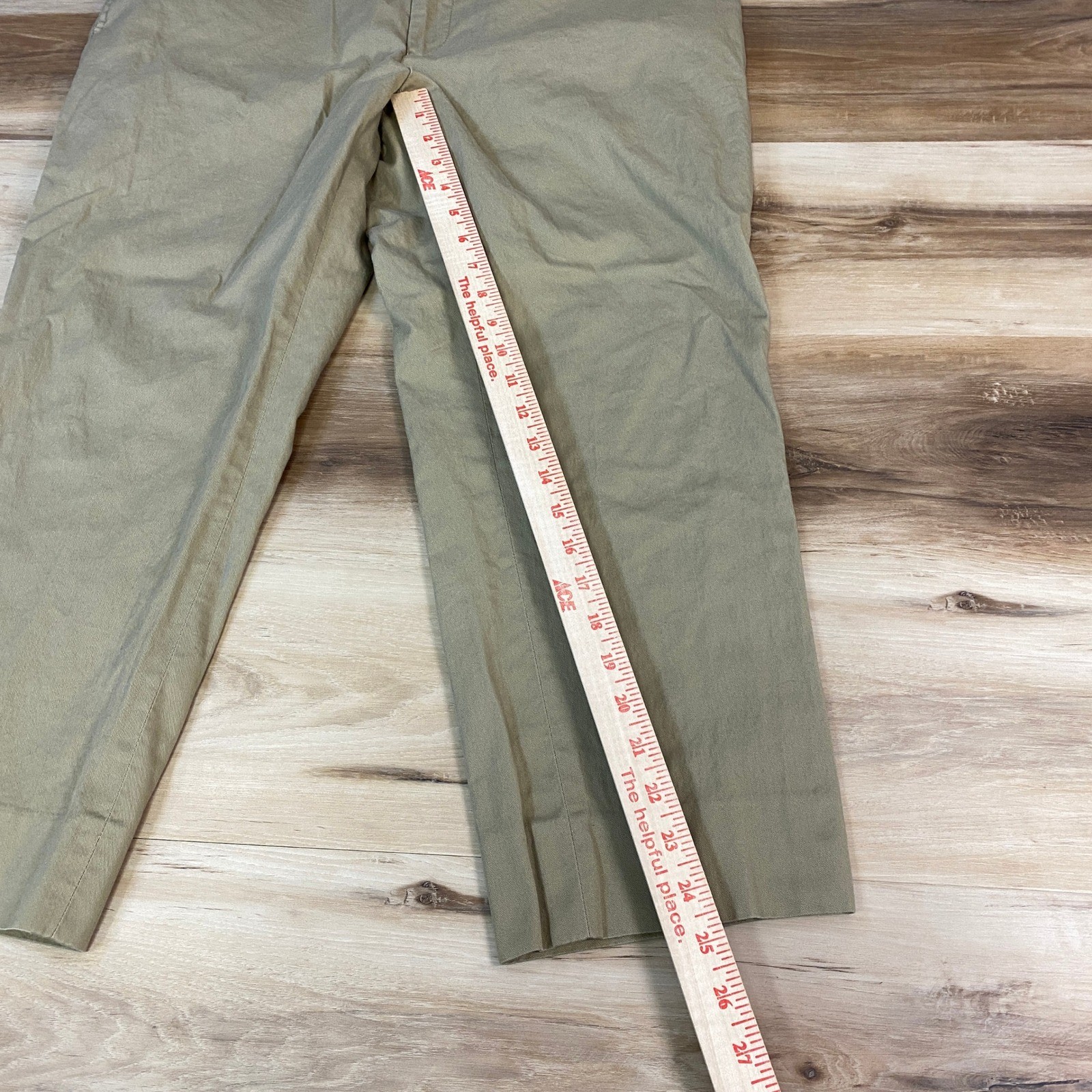 Indochino Chino Pants Mens 35×25 100% Cotton Straight Khaki Tan Classic