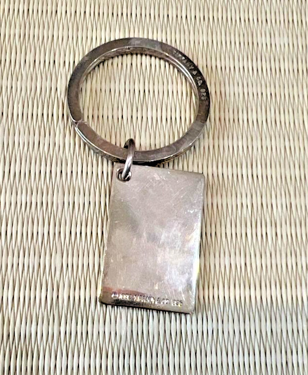 Tiffany & Co Heart Ace Key Ring Ace of Hearts Playing Card Silver 925 Vintage