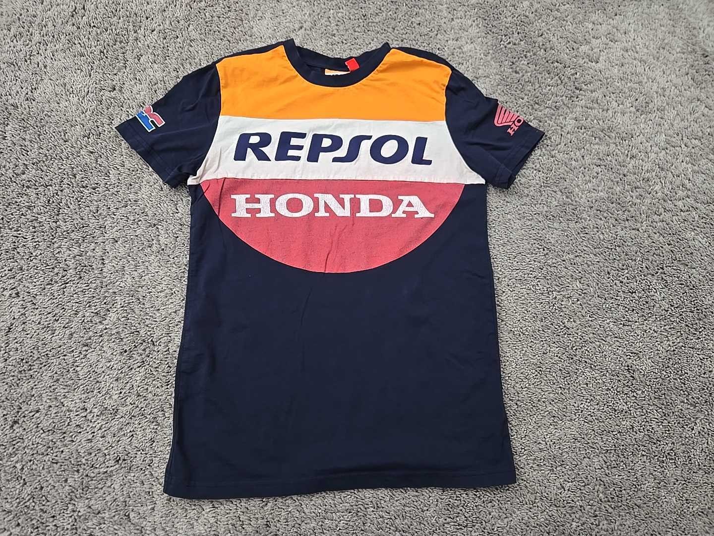 Repsol Honda T Shirt Mens S Colorblock Short Sleeve Motorsport Racing