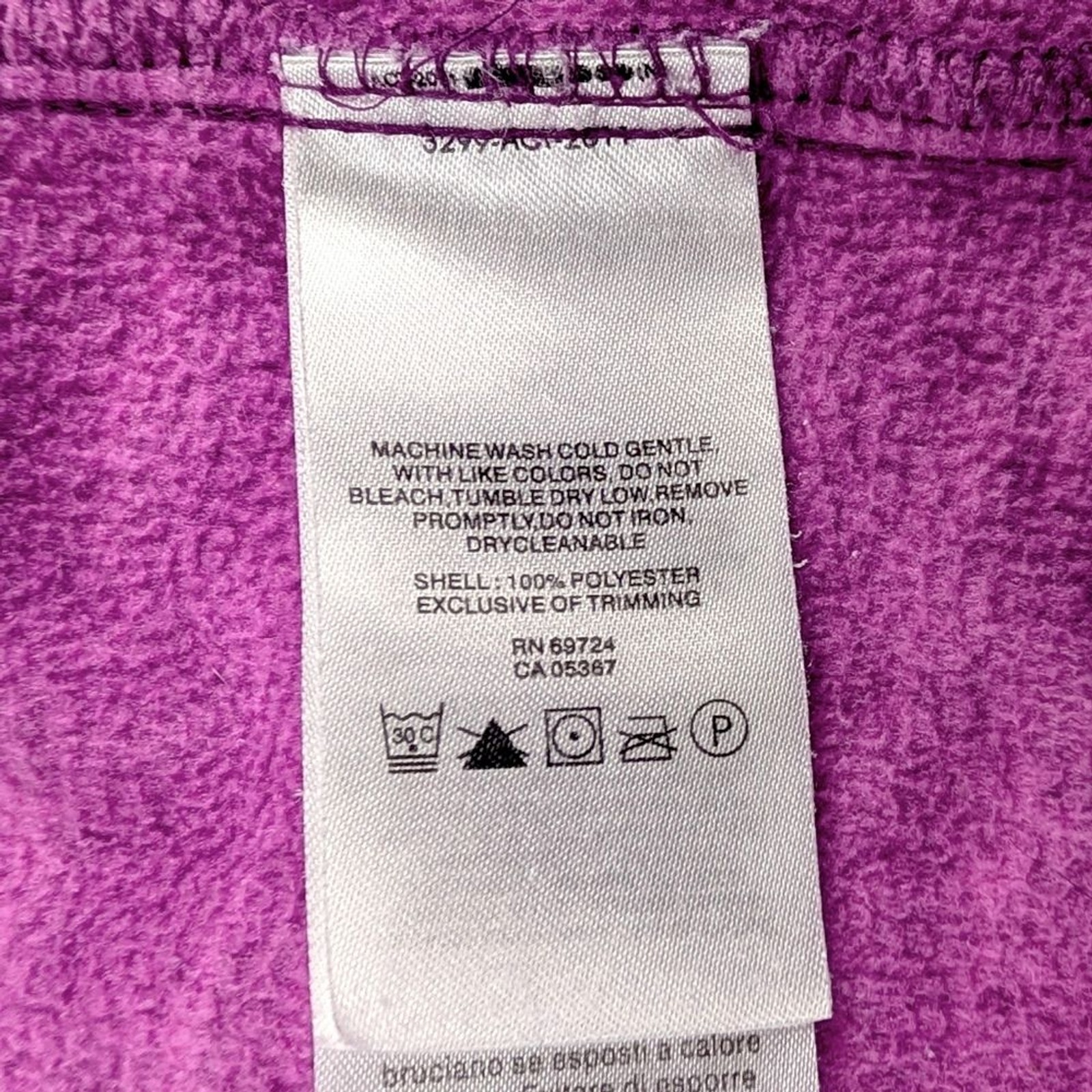 Columbia Women’s Fast Trek II Small Fleece Jacket Purple Pink Full Zip Pockets