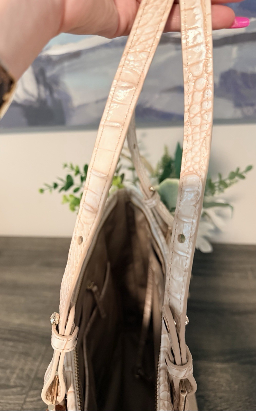 Brahmin Medium Asher Ivory Helm Melbourne
